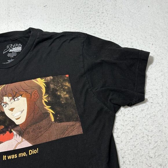 JoJo's Bizarre Adventure Men's Large It Was Me Dio Anime Black Graphic T Shirt - Picture 3 of 15